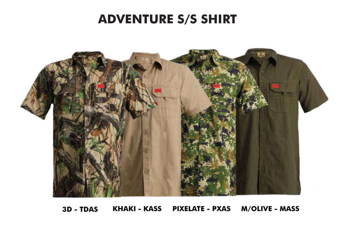 KHAKI SHORT SLEEVE ADVENTURE SHIRT