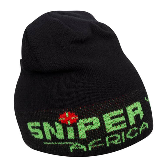 BLACK/GREEN KIDS BEANIE