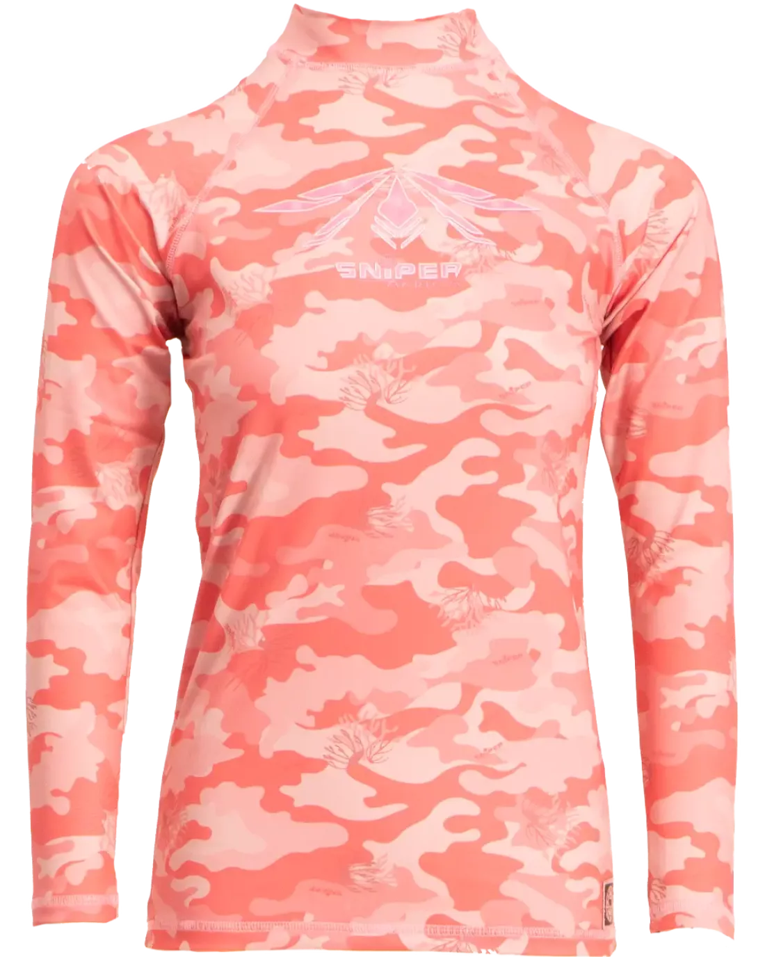 CORAL PINK LADIES L/S RASH VEST