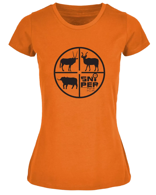 ORANGE LADIES RETICAL T-SHIRT