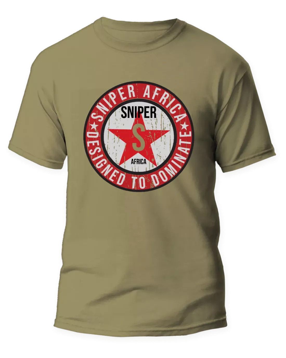 KHAKI  MENS STAR T-SHIRT