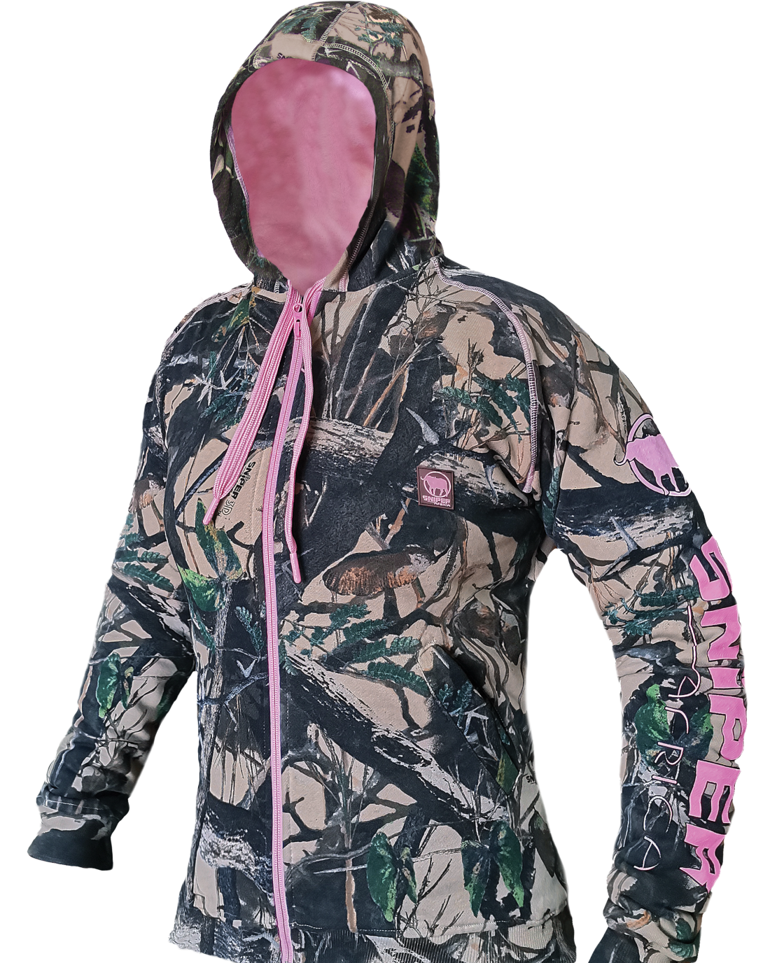 3D/PINK LADIES REACTOR FLEECE HOODY