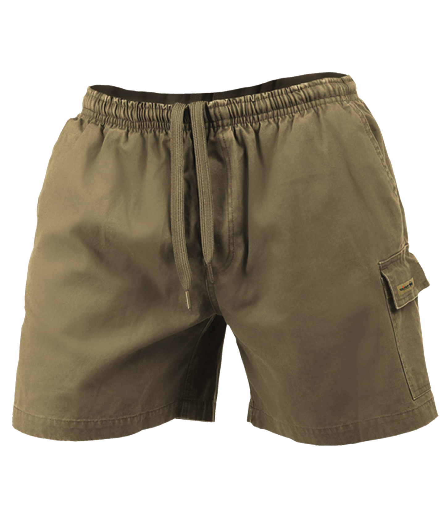 KHAKI FLEX BASIC SHORTS