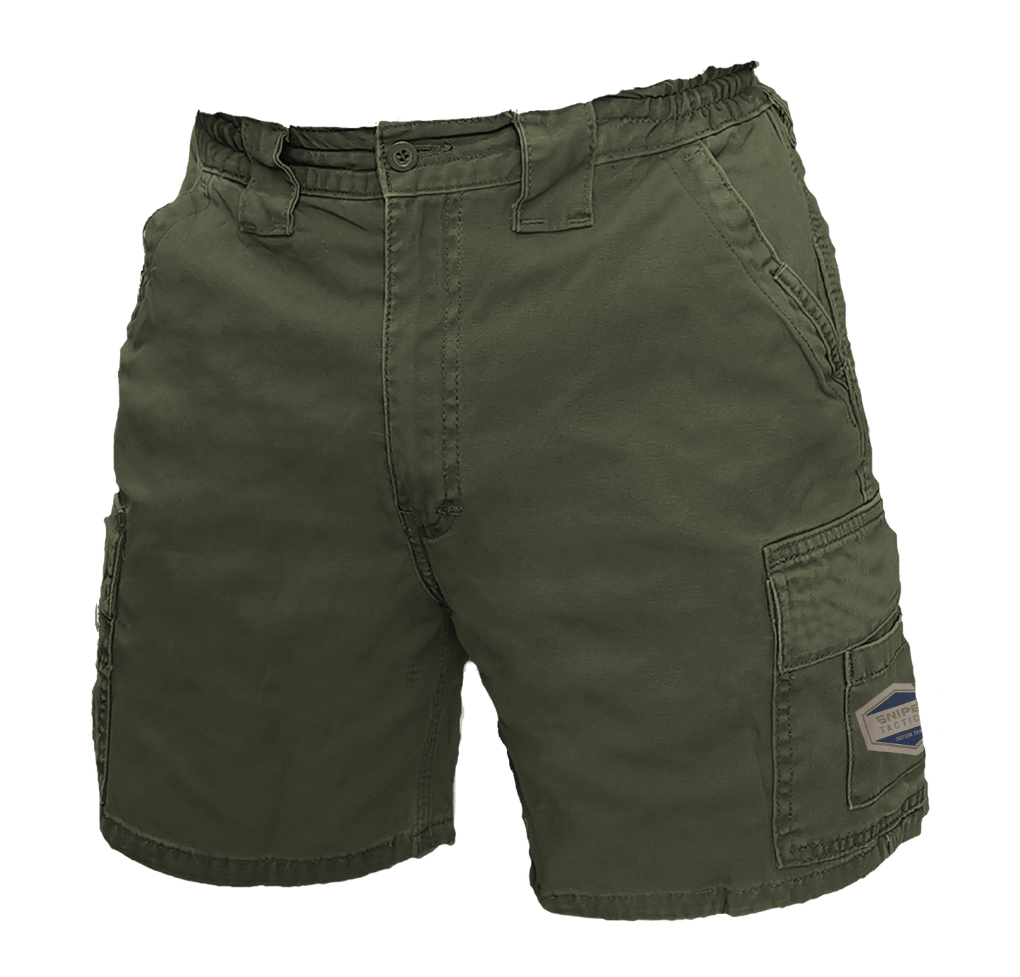 MILITARY OLIVE FLEX WARRIOR SHORTS